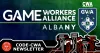 CODE Newsletter Graphic featuring Game Workers Alliance Albany logo