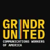 Grindr united logo with a rainbow stripe